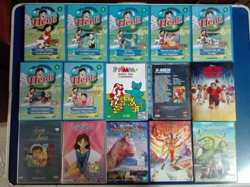 Lotto dvd cartoni animati - dvd,