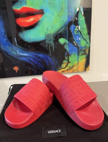 Versace scivolo uomo rosso - versace,