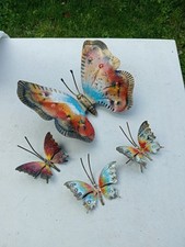 4 farfalle in ferro battuto