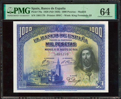 1000 pesetas 1928 sin - pesetas,