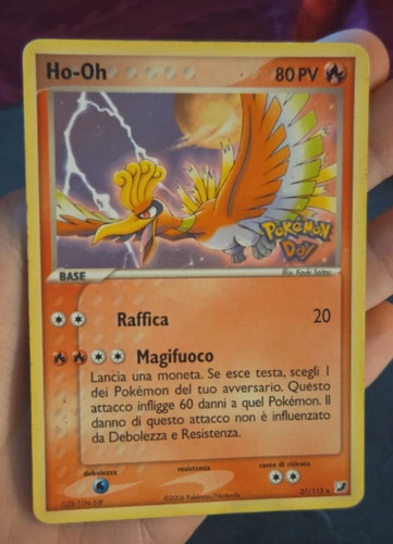 Carta pokémon day - ho-oh,
