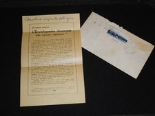 *ALMANACCO CALCIO 1939* VOLANTINO ORIGINALE, LETTERA AUTOGRAFA VACCARI NO PANINI