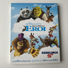 Album figurine card DREAMWORKS Eroi Esselunga cartoni 2012 LIMITED ED. ESSELUNGA
