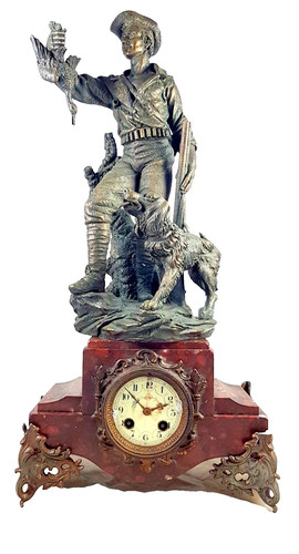 Antico orologio camino - orologio, da
