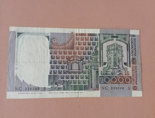Italia banconota 10000 lire - italia,