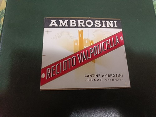 Etichetta vino recioto - etichetta,