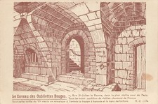 CP ILLUSTREE PARIS RUE ST-JULIEN-LE-PAUVRE CAVEAU OUBLIETTES ROUGES - 56199