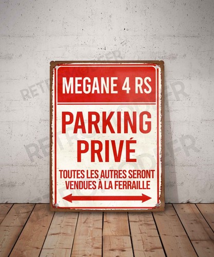 Plaque métal vintage renault - métal,