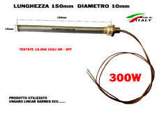 CANDELETTA  RESISTENZA STUFA PELLET 10 X 148 + RACC.300W UNGARO LINCAR CSTERMOS 