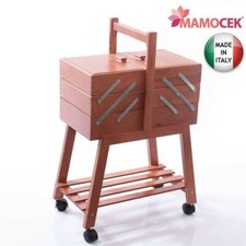 PORTALAVORO Cucito legno noce
