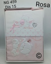 Coordinato Culla 4 Pezzi Nazareno Gabrielli Lenzuola+Copertina Ricamato Stampato