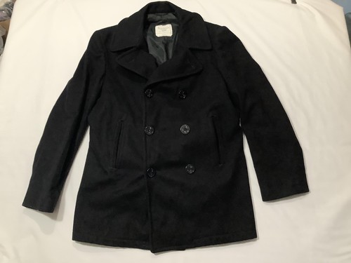 Vintage navy pea cappotto - vintage, us