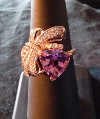 Anello con fiocco rosa - , e
