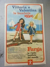 # ADVERTISING PUBBLICITA' VITTORIA e VALENTINA BAMBOLE FURGA - 1969 VEDI ALTRE 