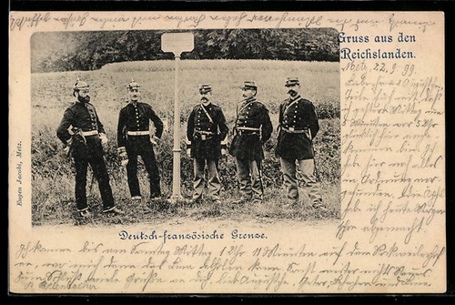 Cartolina soldati confine - cartolina,