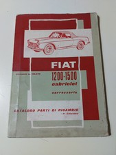 Fiat 1200-1590 Cabriolet Catalogo Parti Di Ricambio