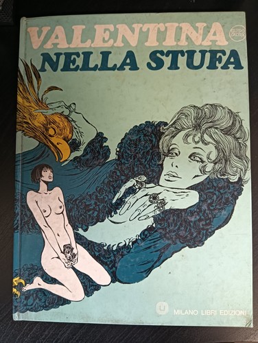 Fumetto valentina nella - fumetto, stufa