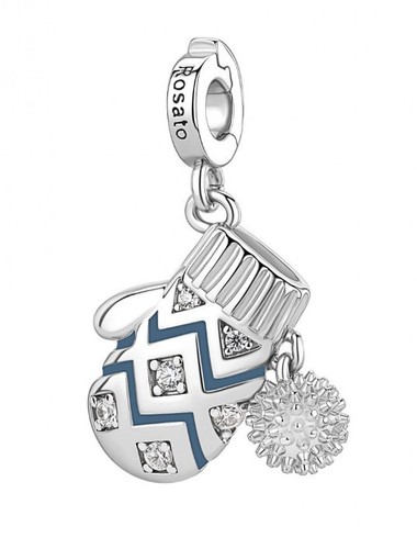 Charm rosato storie argento - rosato,