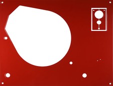 Piastra di copertura face plate per Thorens TD 145 a 166 caliente red metallic