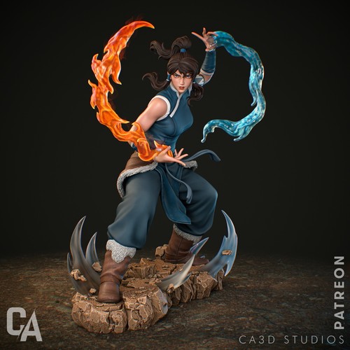 Korra avatar printed action - korra,