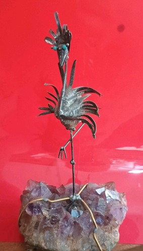 Scultura brutalista metallo - scultura,