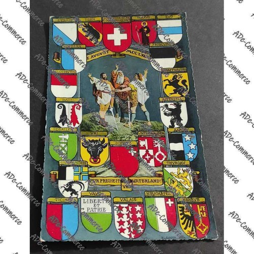 Cartolina svizzera stemmi - cartolina,