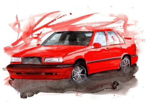 Dipinto una volvo 850r - dipinto,