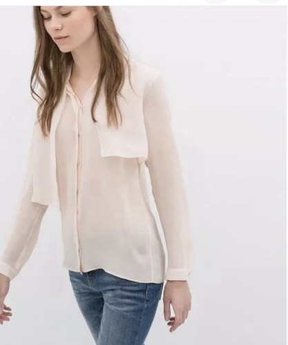 Zara blusa seta gelso - seta,