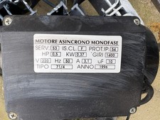 Motore Asincrono 0,5hp Monofase Giri 1400