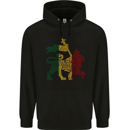 Felpa rasta lion jamaica - rasta,