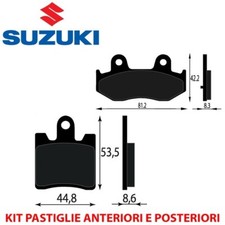Kit pastiglie freno anteriori - pastiglie,