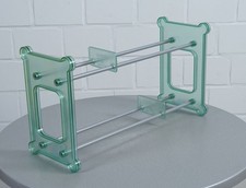 Zanotta supporto CD in plexiglas CD rack design Kuno Prey vintage anni 70 80