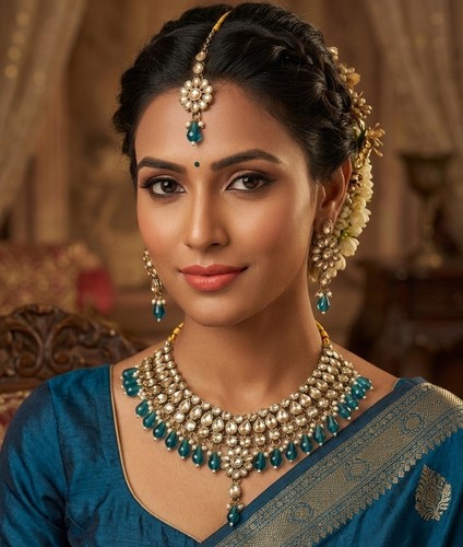 Teal indian bollywood bridal - teal,