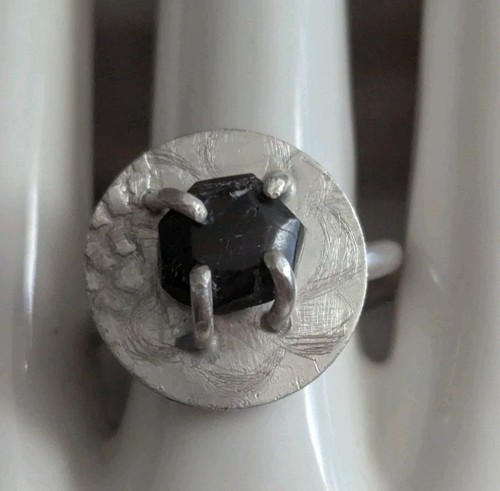 Anello modernista argento