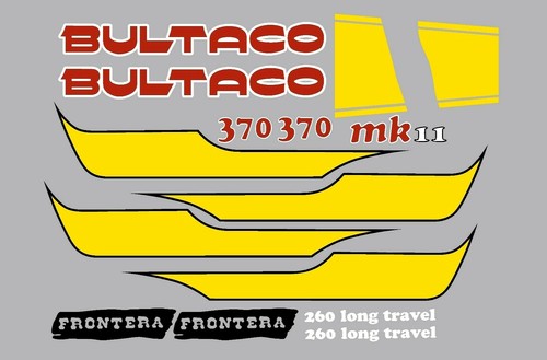 Kit decalcomanie bultaco - kit,