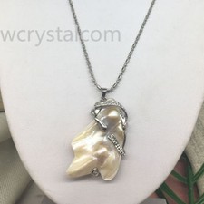 Collana con ciondolo perle - collana,