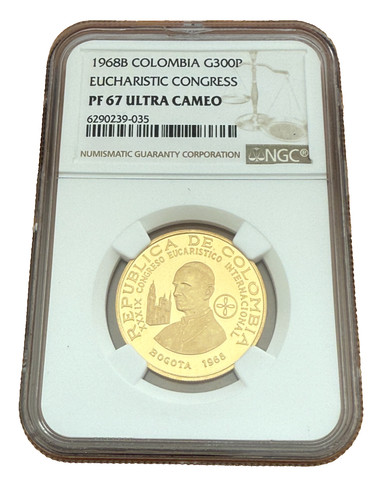 Colombia 1968 oro - colombia, 300