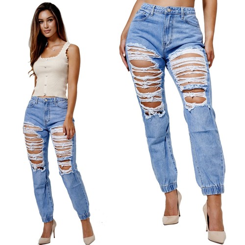 Jeans donna strappati mamma