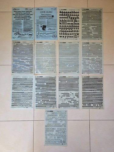 Letraset transfer lettere nere - transfer,