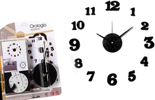 Orologio adesivo 50x50 - orologio,