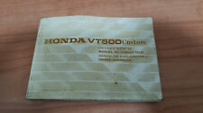 Honda VT 500 C libretto uso e