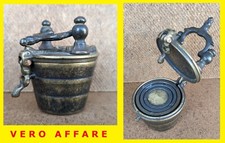 RIPRODUZIONE ANTICA PESIERA BRONZO - BILANCIA NORIMBERGA A PILA DI "CARLO MAGNO"