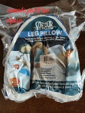 2 LEG PILLOW CUSCINO PER GAMBE MEMORY FOAM SUPPORTO ORTOPEDICO GINOCCHIA SCHIENA