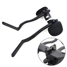 Manubrio ausiliario in fibra di carbonio con supporto gomito per manubrio piatto