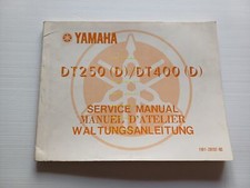 YAMAHA DT 400 - 250 1M1 1977 manuale officina INGLESE originale workshop manual