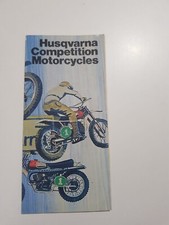 DEPLIANT HUSQVARNA COMPETITION MOTORCYCLES 175 250CR 360CR 250WR 400WR