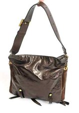 Bellissima! Nuova JIMMY CHOO Borsa in pelle di agnello stropicciata metallizzata