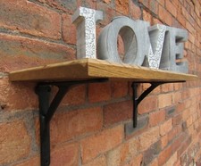 SCAFFALI FATTI A MANO IN LEGNO MASSELLO ROVERE rustici scaffali in ghisa staffe