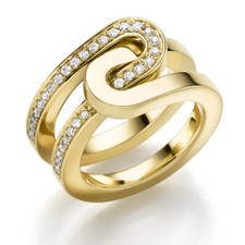 Anello In Oro Giallo 750 Con