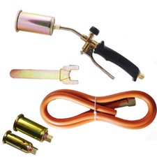CANNELLO SALDATORE A GAS PER GUAINA ASFALTO BRUCIATORE ACCESSORI TUBO BECCHI